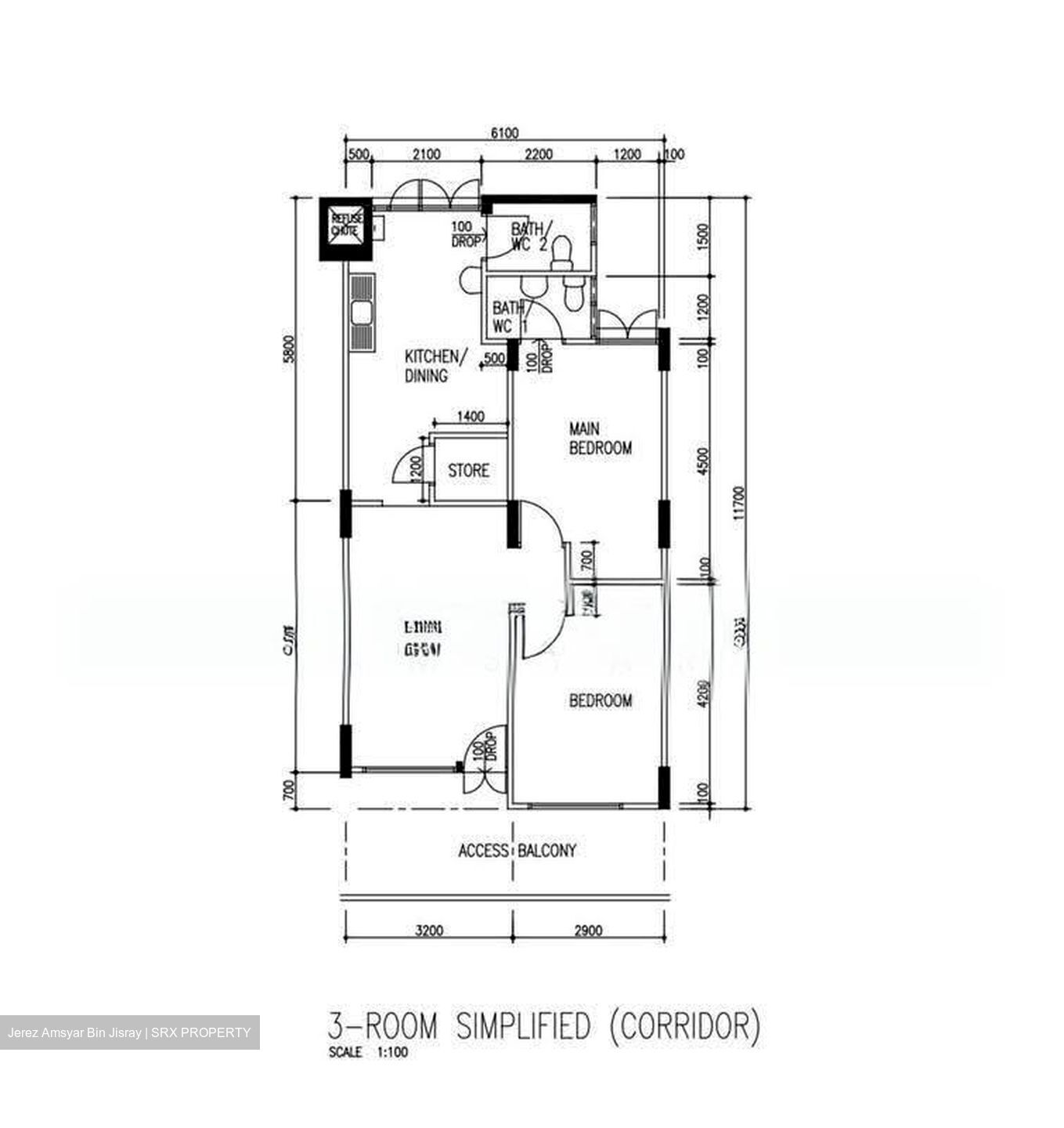 Blk 317 Bukit Batok Street 32 (Bukit Batok), HDB 3 Rooms #626979251